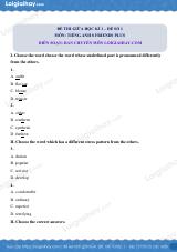 Đề thi giữa kì 1 Tiếng Anh 8 Friends Plus - Đề số 2